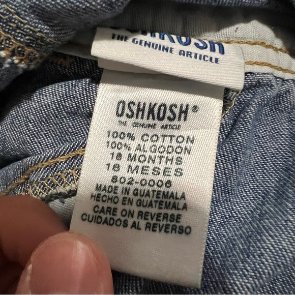 18M OshKosh B gosh Overalls - Picture 4 of 7